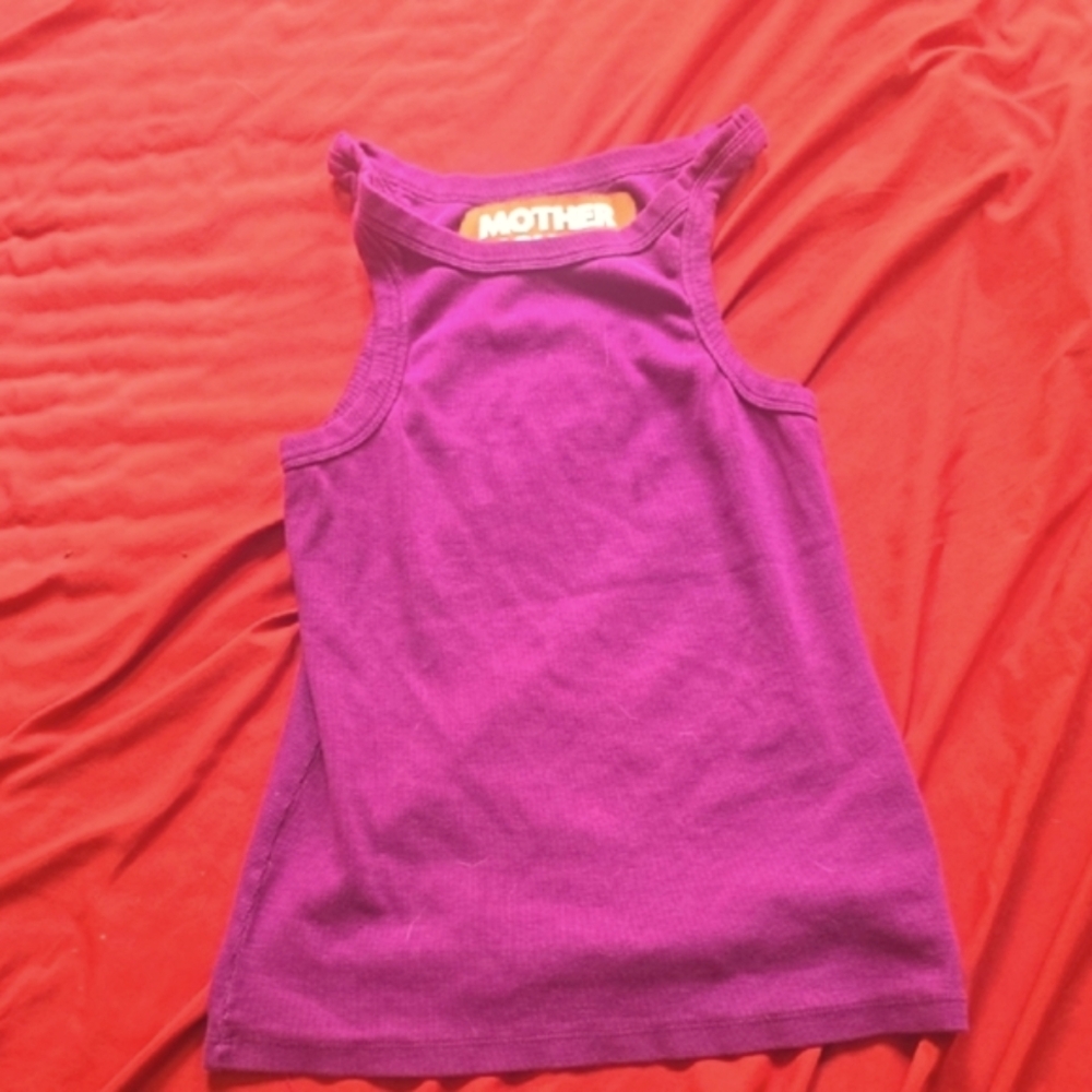 MOTHER Rich Purple Tank Top